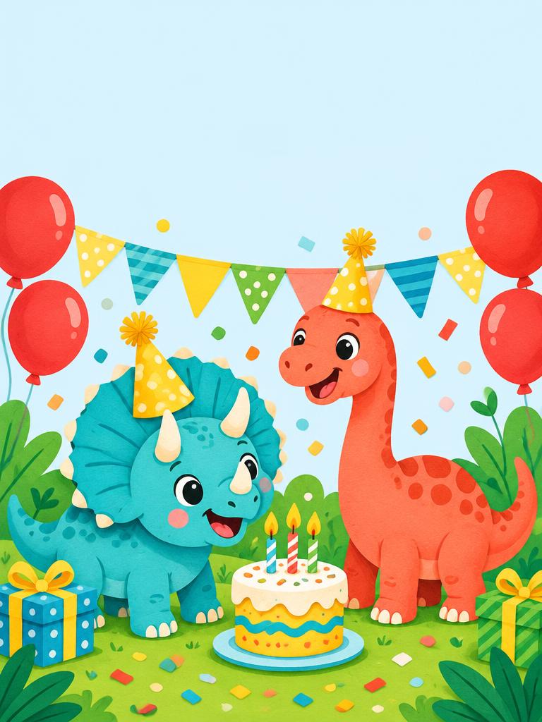 Capa de Festa dos Dinossauros